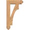 Ekena Millwork Westlake Arts and Crafts Smooth Bracket w/ Offset Brace, Western Red Cedar, 5 1/2"W x 16"D x 28"H BKT0604X16X28WTL03SWR - alternate 3
